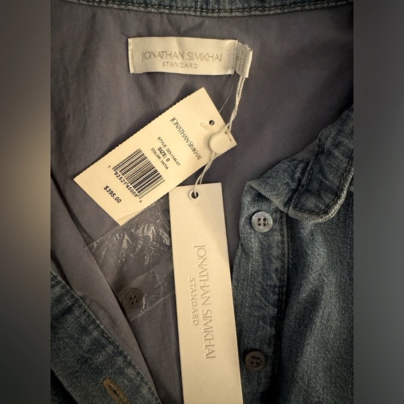 Jonathan Simkhai Ciara Denim Dress Size 0 NWT - Picture 7 of 10